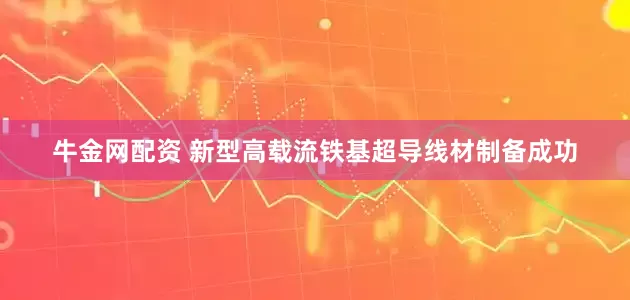 牛金网配资 新型高载流铁基超导线材制备成功